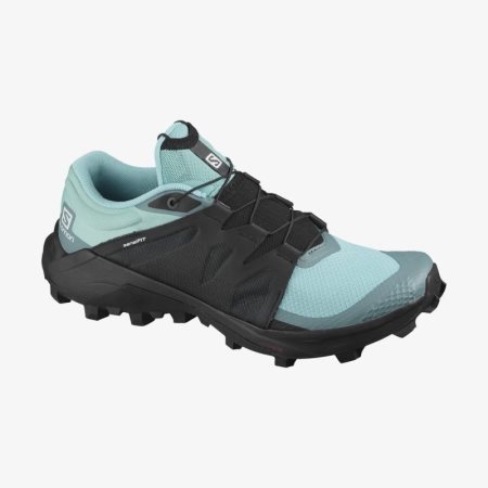 Salomon WILDCROSS W Womens Trail Running Shoes Turquoise/Black UK JAGH